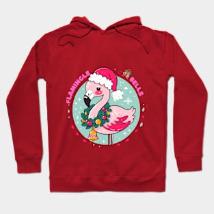Festive & Funny Holiday Design, Funny Flamingo Design Hoodie